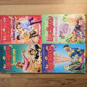 Lunchroom Book Set by Ann Hodgman, Vintage Lot Of 4 Books